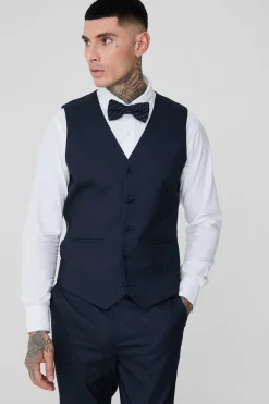 boohooMAN Tall Pinstripe Waistcoat | UK| Suits & Tailoring|Sets & Co-Ords