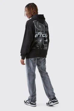 boohooMAN Tall Official Abstract Graphic Oversized Hoodie | UK| Hoodies & Sweatshirts