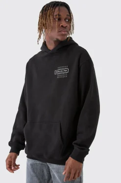 boohooMAN Tall Official Abstract Graphic Oversized Hoodie | UK| Hoodies & Sweatshirts