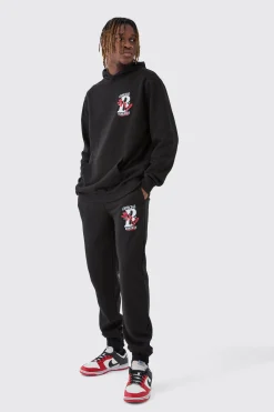 boohooMAN Tall Official Dove Printed Regular Fit Tracksuit | UK| Tracksuits