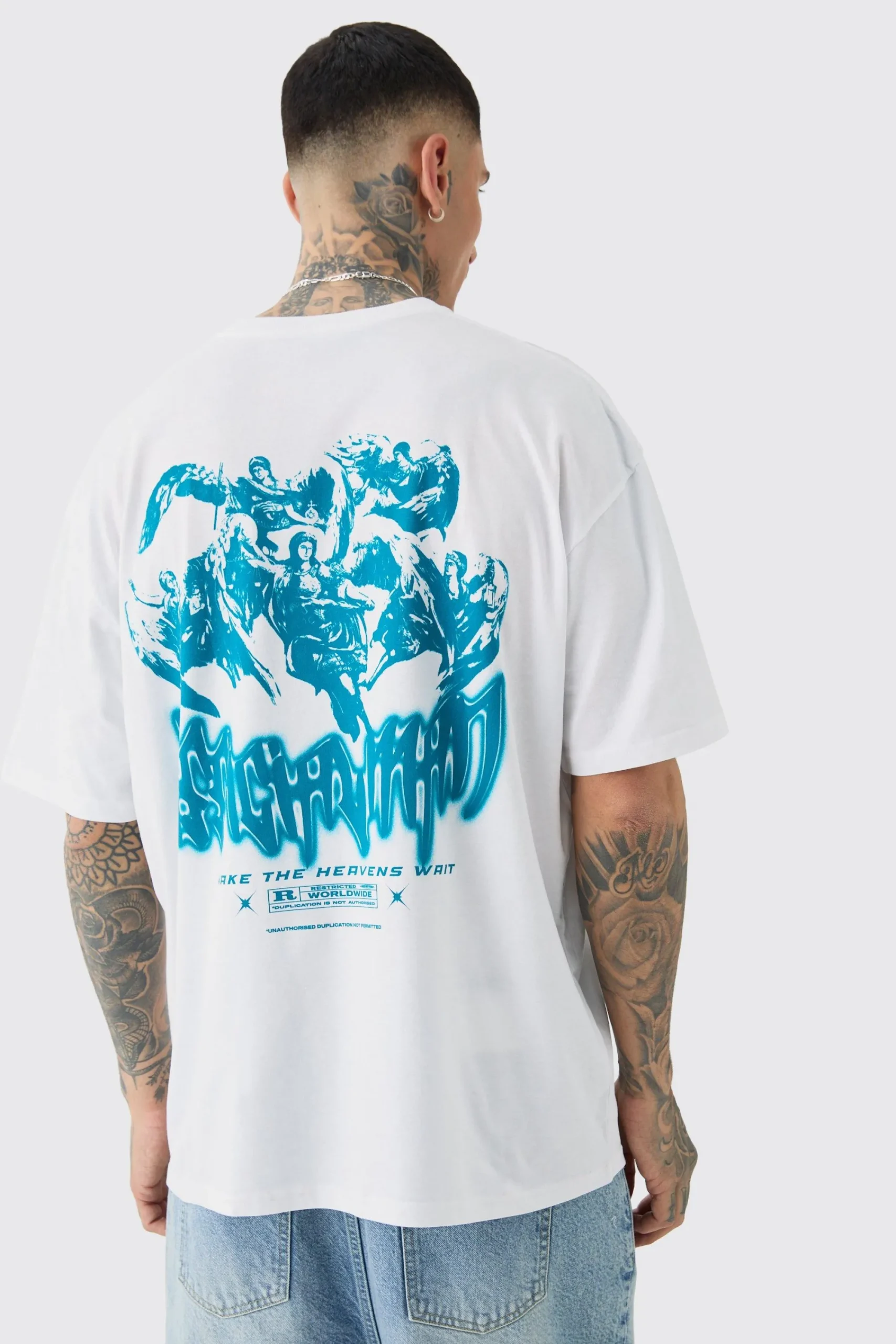 Tall Official Renaissance Back Print T-shirt In | UK^boohooMAN New