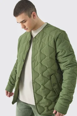 boohooMAN Tall Onion Quilted Liner Jacket | UK| Coats & Jackets