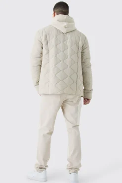 boohooMAN Tall Onion Quilted Liner Jacket | UK| Coats & Jackets