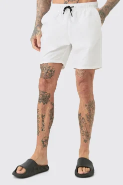 boohooMAN Tall Original Man Mid Length Swim Short | UK| Shorts