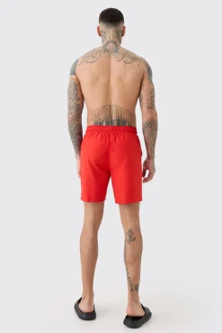 boohooMAN Tall Original Man Mid Length Swim Short | UK| Shorts