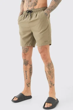 boohooMAN Tall Original Man Mid Length Swim Short | UK| Shorts