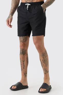 boohooMAN Tall Original Man Mid Length Swim Short | UK| Shorts