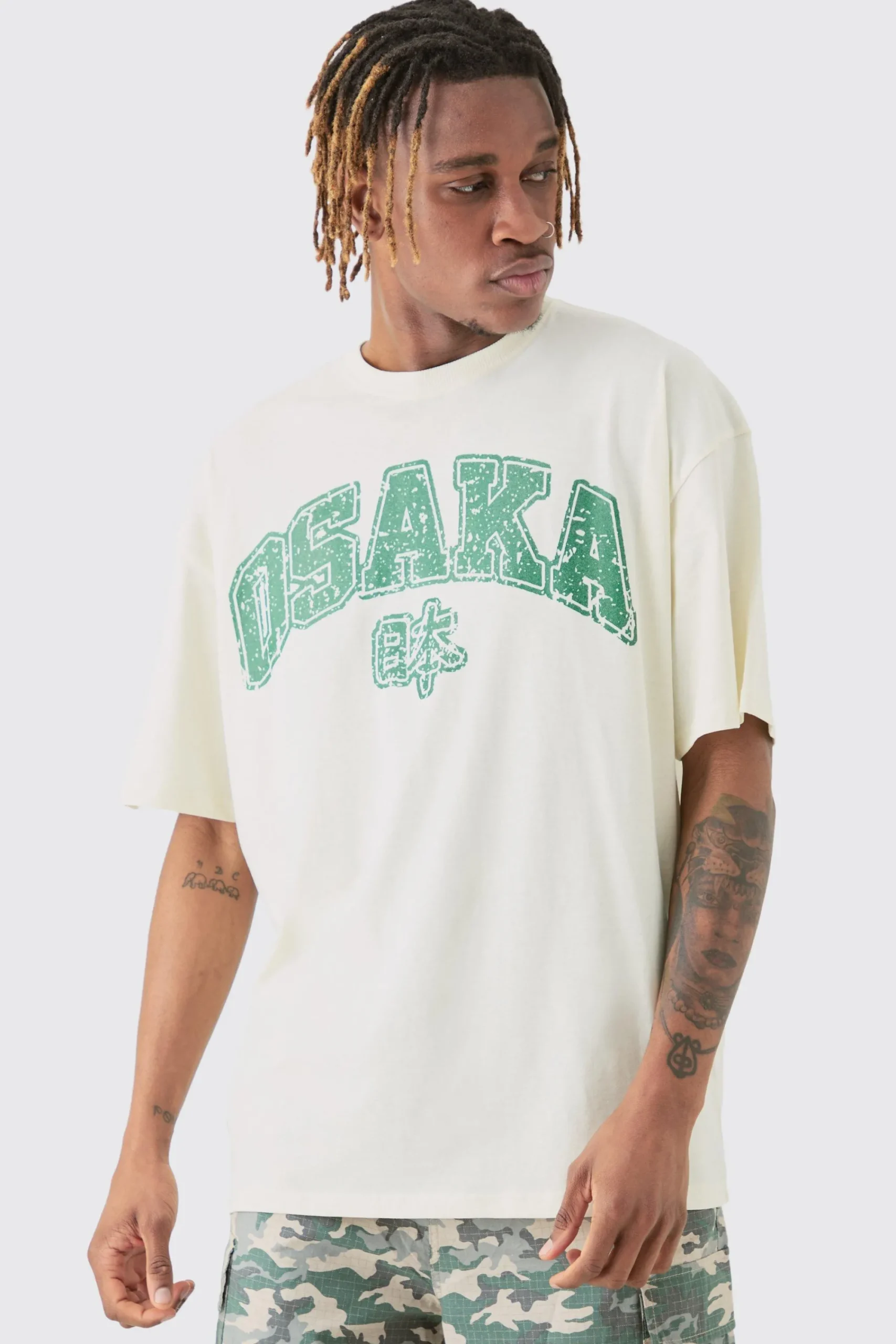 Tall Osaka T-shirt In | UK^boohooMAN Sale