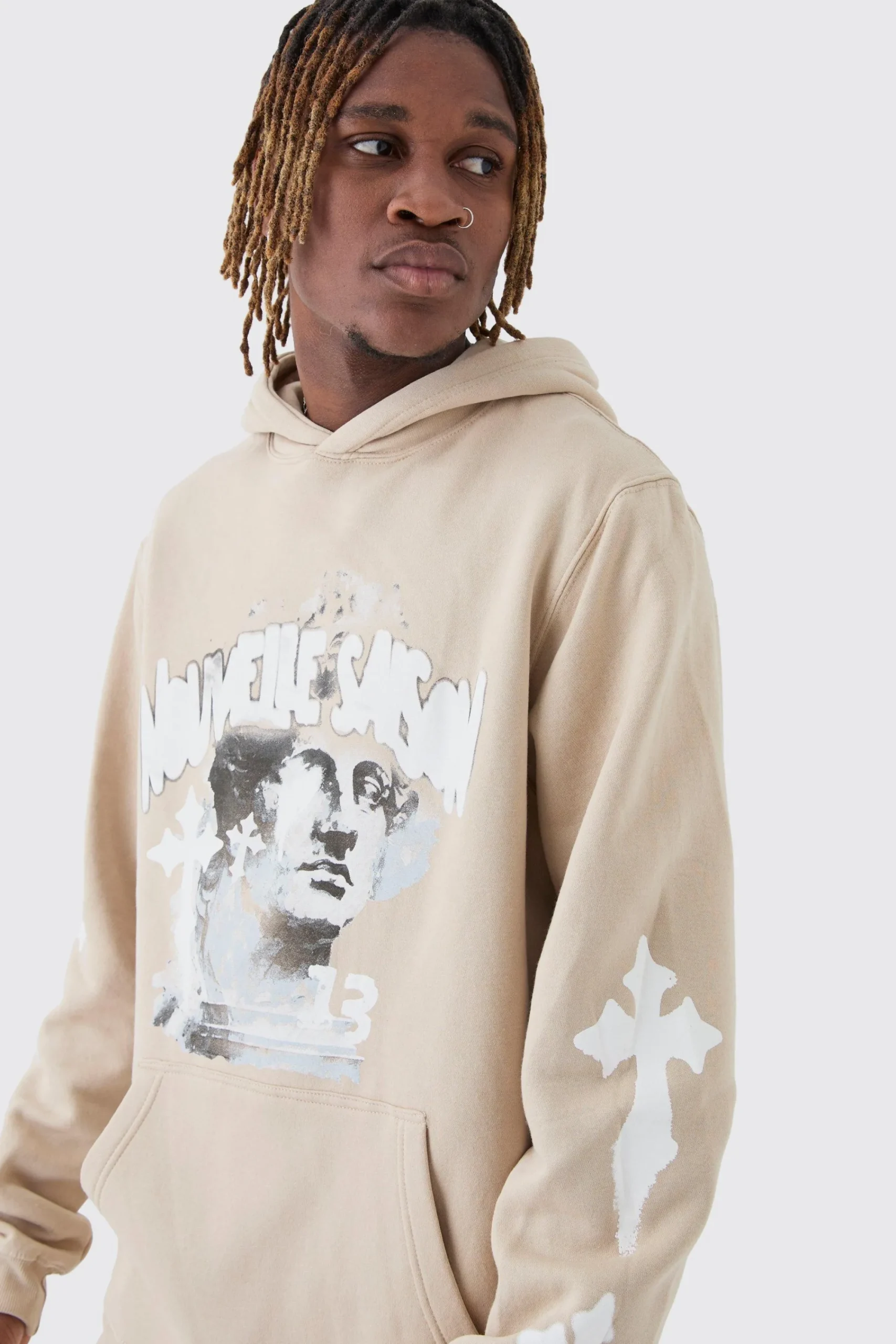 boohooMAN Tall Overdyed Gothic Renaissance Oversized Tracksuit | UK| Tracksuits