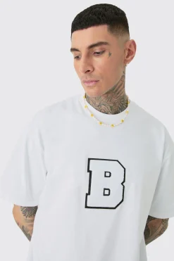 Tall Oversized Applique T-shirt | UK^boohooMAN Hot