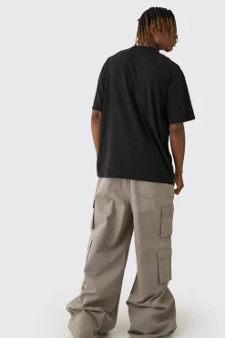 Tall Oversized Balaclava Floral Print T-shirt | UK^boohooMAN Clearance