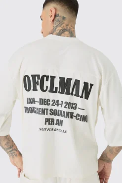 Tall Oversized Boxy Half Sleeve Moto T-Shirt | UK^boohooMAN Hot