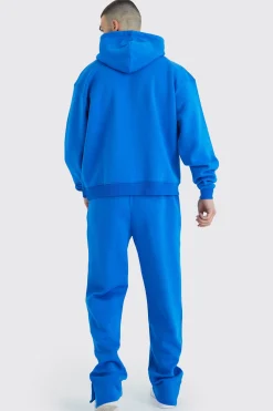boohooMAN Tall Oversized Boxy Split Hem Tracksuit | UK| Tracksuits