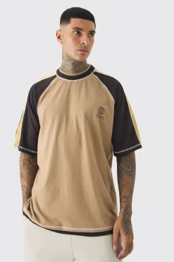 Tall Oversized Carded Heavy Panelled OFCL T-shirt | UK^boohooMAN Discount