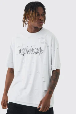 Tall Oversized Double Layer Worldwide T-shirt | UK^boohooMAN Best