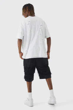 Tall Oversized Double Layer Worldwide T-shirt | UK^boohooMAN Best