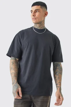 Tall Oversized Extended Neck Renaissance Back Print T-shirt | UK^boohooMAN Clearance