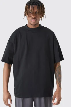 Tall Oversized Extended Neck T-shirt | UK^boohooMAN