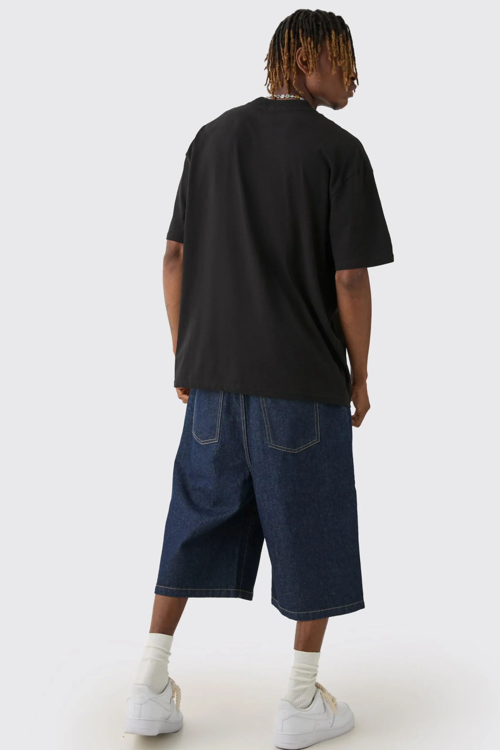 Tall Oversized Extended Neck Official Floral Print T-shirt | UK^boohooMAN Sale