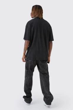 Tall Oversized Extended Neck Rennaisance Large Scale Print T-Shirt | UK^boohooMAN