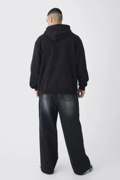 boohooMAN Tall Oversized Floral Balaclava Print Hoodie | UK| Hoodies & Sweatshirts