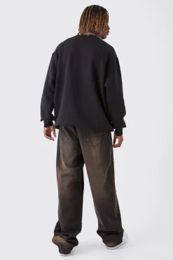 boohooMAN Tall Oversized Floral Embroidered Sweatshirt | UK| Hoodies & Sweatshirts