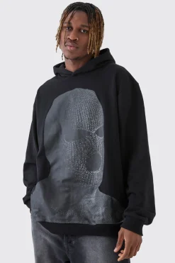 boohooMAN Tall Oversized Heavyweight Loopback Graphic Hoodie | UK| Hoodies & Sweatshirts