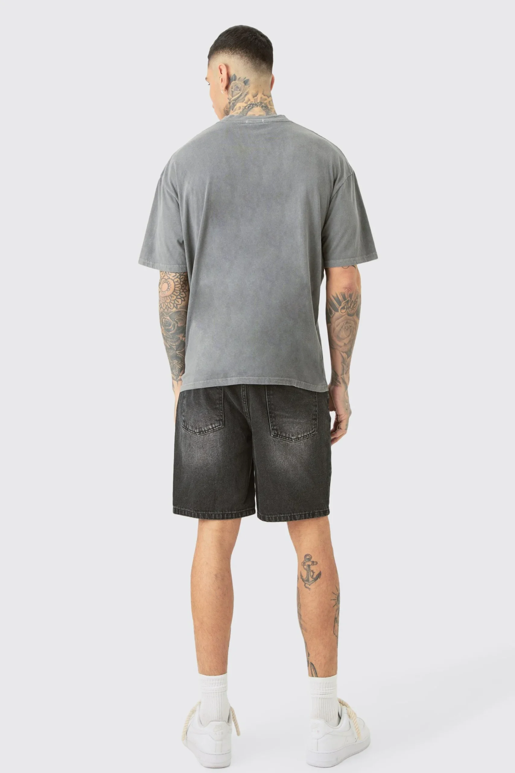 Tall Oversized Homme Cross T-shirt In | UK^boohooMAN New