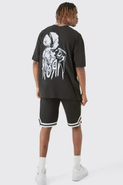 Tall Oversized Korn License T-shirt In | UK^boohooMAN Best