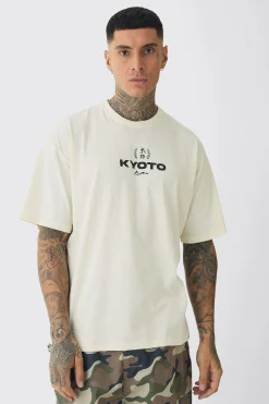 Tall Oversized Kyoto Graphic T-Shirt | UK^boohooMAN