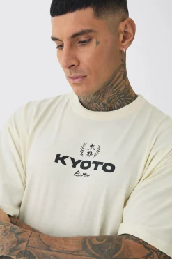 Tall Oversized Kyoto Graphic T-Shirt | UK^boohooMAN