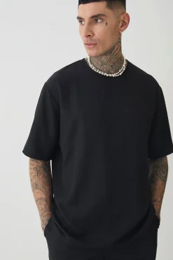 Tall Oversized Linen T-shirt In | UK^boohooMAN Hot