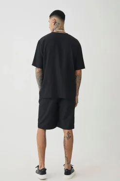 Tall Oversized Linen T-shirt In | UK^boohooMAN Hot