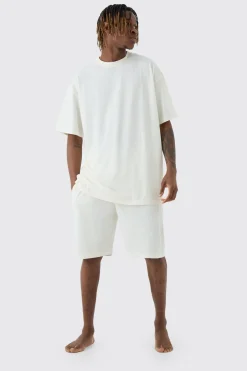 boohooMAN Tall Oversized Lounge Short Set In | UK| Loungewear