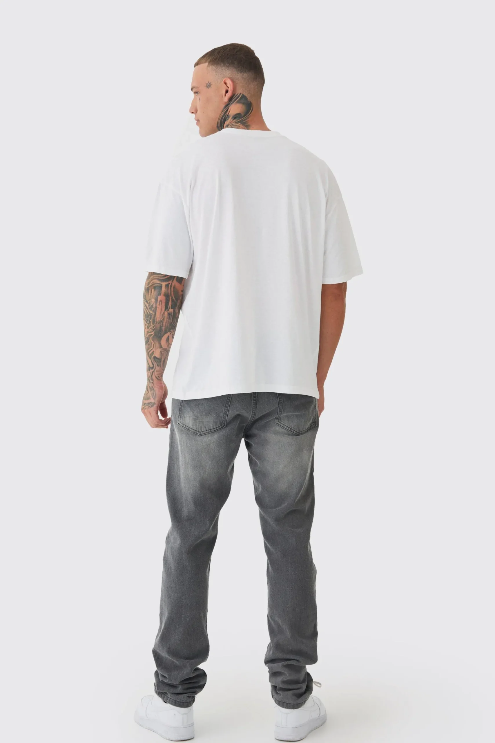 Tall Oversized Man Diamond Embroidered T-shirt In | UK^boohooMAN Outlet