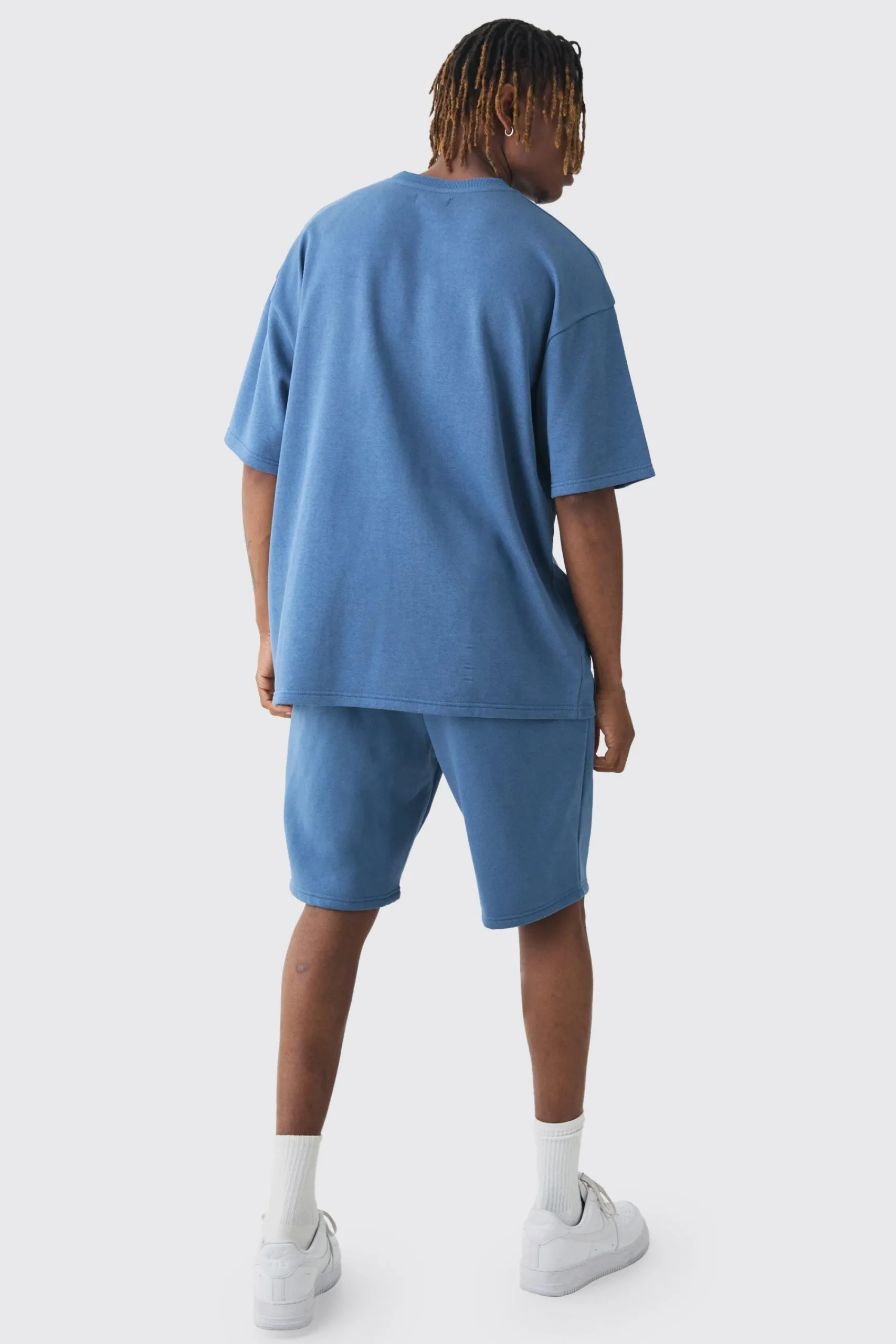 boohooMAN Tall Oversized Ofcl Applique T-shirt & Short Set | UK| Tracksuits