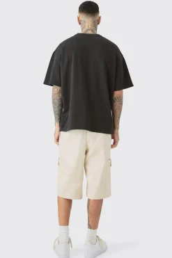 Tall Oversized OFCL Embroidered T-Shirt | UK^boohooMAN