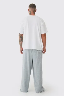 Tall Oversized OFCL Embroidered T-shirt In White | UK^boohooMAN Best