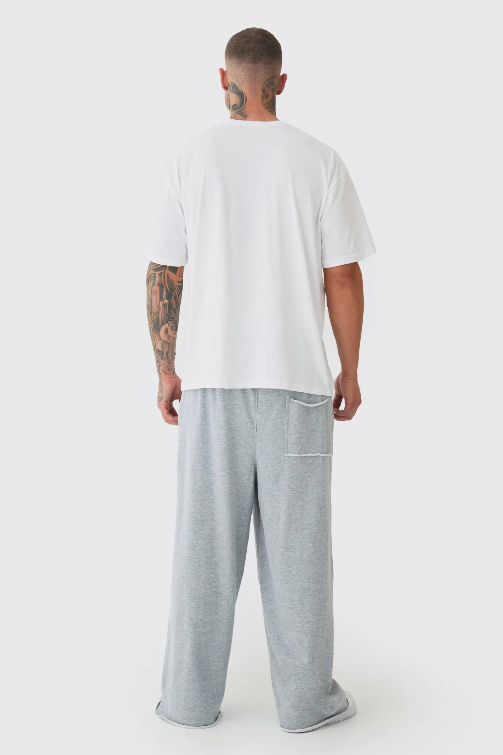 Tall Oversized OFCL Embroidered T-shirt In White | UK^boohooMAN Best