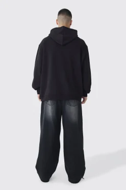 boohooMAN Tall Oversized Official Balaclava Print Hoodie | UK| Hoodies & Sweatshirts