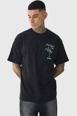 Tall Oversized Penthouse Magazine License T-Shirt | UK^boohooMAN Online