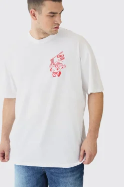 Tall Oversized Ramen Graphic T-Shirt | UK^boohooMAN