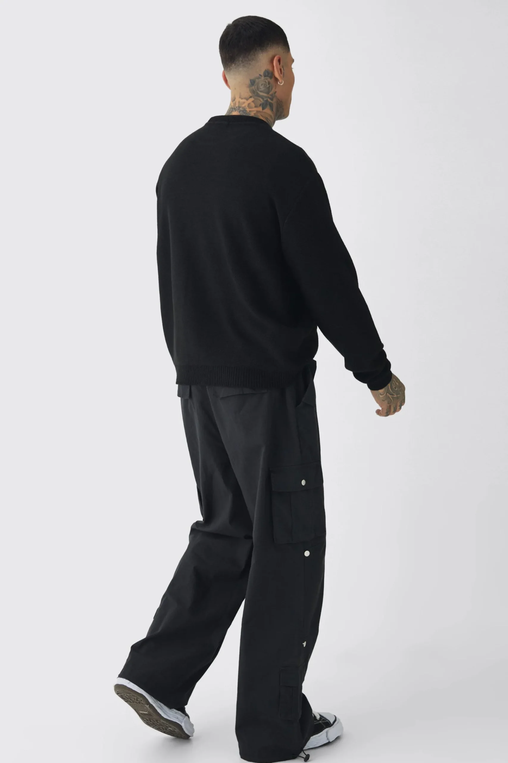 boohooMAN Tall Oversized Reverse Knit Halloween Jumper | UK| Knitwear