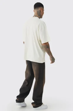 Tall Oversized Teddy Skeleton Graphic Puff Print T-Shirt | UK^boohooMAN Discount