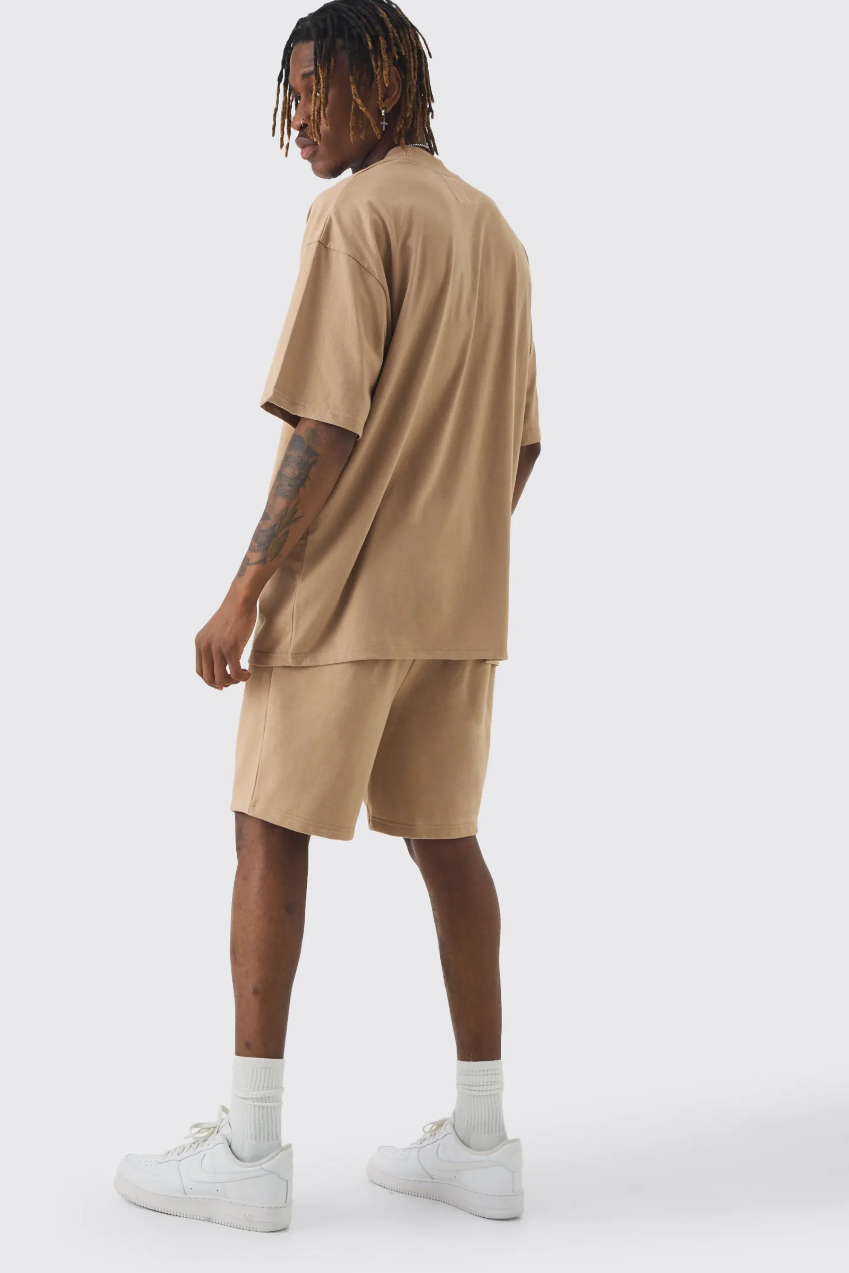 boohooMAN Tall Oversized T-shirt & Short Set | UK| Sets & Co-Ords|Tracksuits