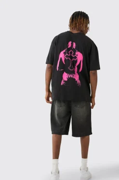 Tall 2Pac Printed License T-shirt In | UK^boohooMAN Online