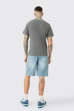 Tall Pour Homme Lips T-shirt In Acid Wash | UK^boohooMAN Clearance