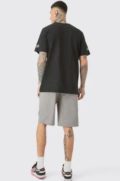 Tall Pour Homme Racing Print T-shirt | UK^boohooMAN Best