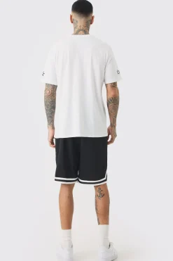 Tall Pour Homme Racing Print T-shirt | UK^boohooMAN Hot