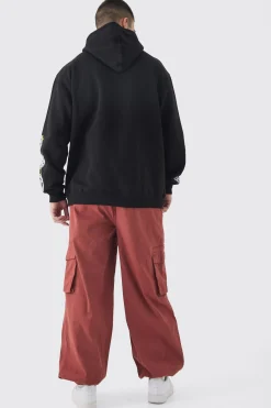 boohooMAN Tall Pour Homme Skull Print Oversized Hoodie In | UK| Hoodies & Sweatshirts